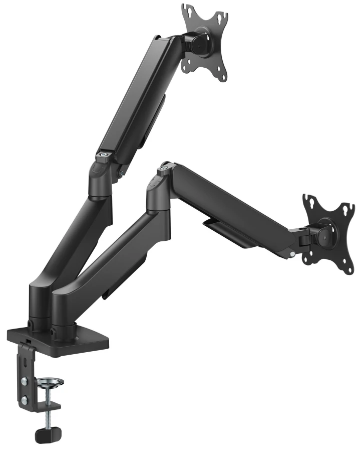Кронштейн для 2 моніторів Gembird MA-DA2U-01 17"- 32", з USB-портами фото 3