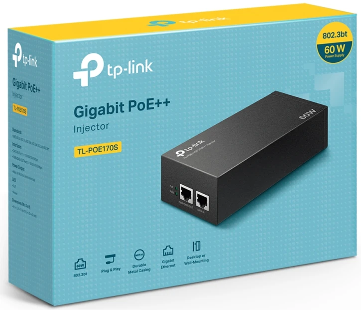 Инжектор PoE++ TP-Link TL-POE170S фото 3