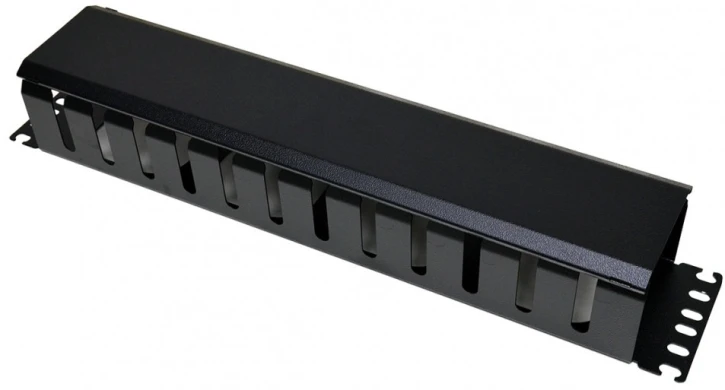 Кабельный организатор CMS 2U с крышкой, черный (UA-CMS-CM-08BK)