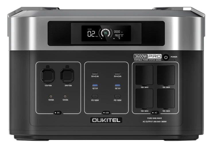 Зарядна станція Oukitel BP2000E PRO (2048 Вт·год/3600 Вт)