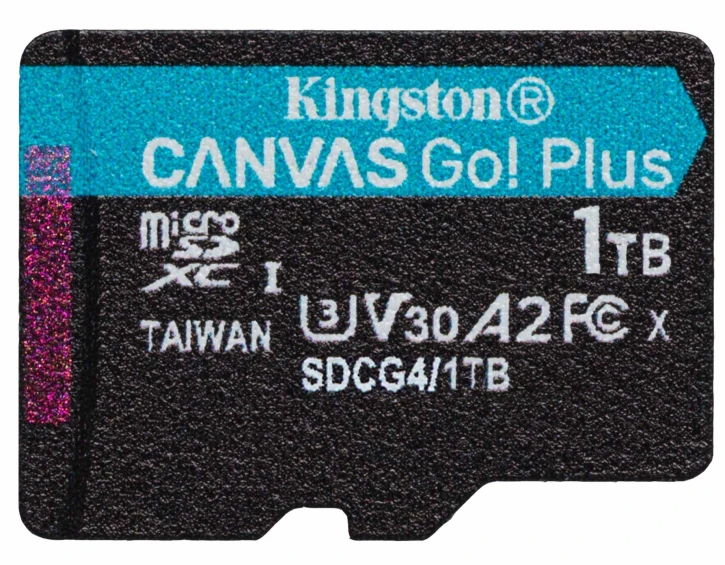Карта пам'яті Kingston 1TB microSDXC сlass 10 UHS-I U3 V30 A2 Canvas Go Plus G4 (SDCG4/1TBSP)