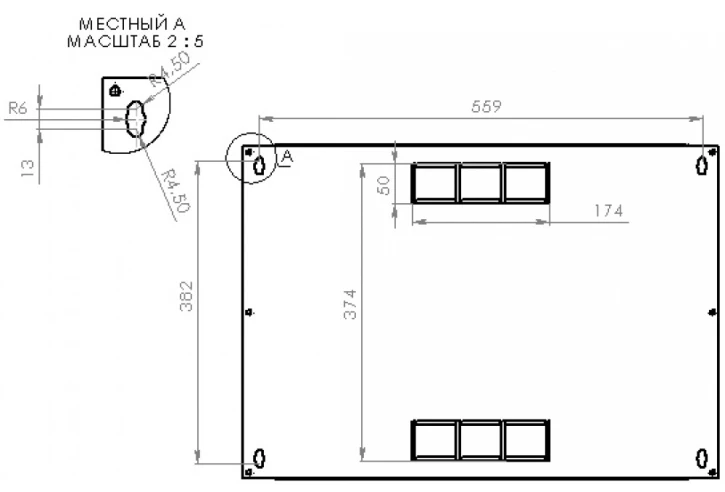 Шафа настінна CMS 9U, 600х500х507 мм (UA-MGSWL95G) фото 7