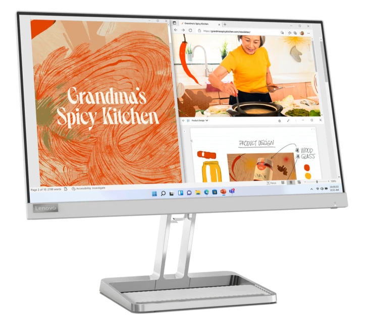 Монитор Lenovo L22i-40 21,5" Gray (67AEKACBUA) фото 3