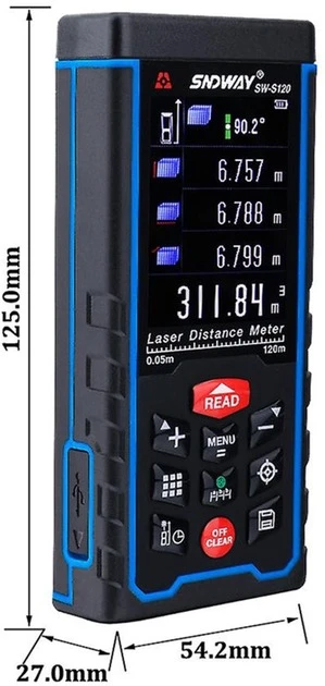 Лазерный дальномер Sndway SW-S120 120 м фото 3