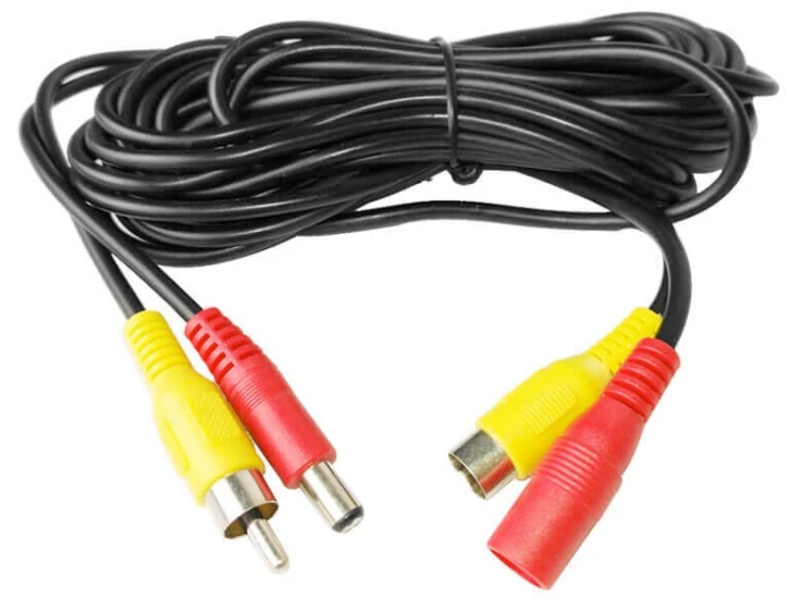 Кабель RCA-RCA + кабель живлення 10 метрів