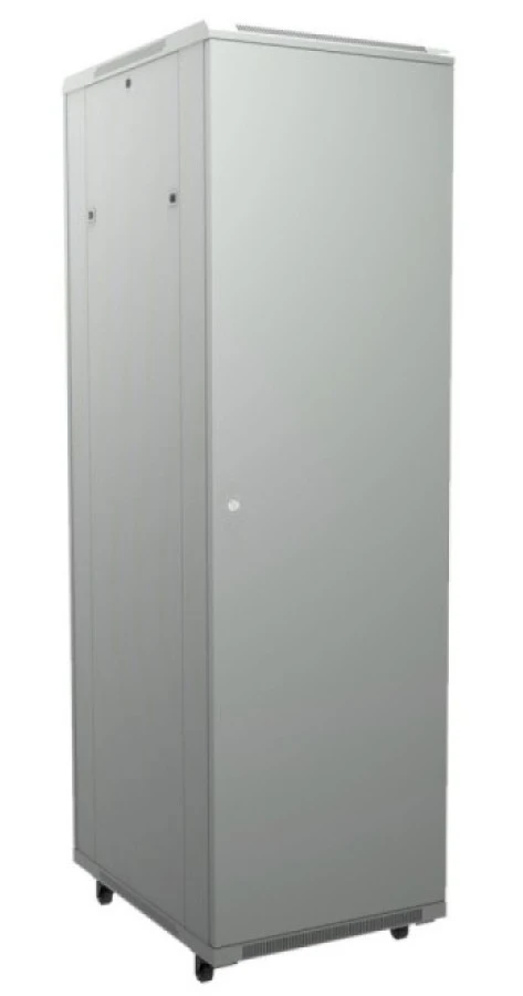 Шафа підлогова Adtek DE- 19" 42U-600-1000 сіра (DE-42U-600-1000-G) фото 2