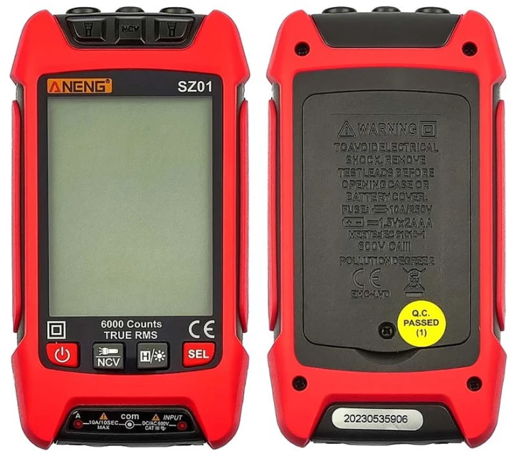 Мультиметр цифровий кишеньковий ANENG SZ01 (AN-SZ01) фото 2