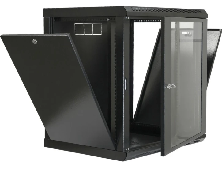 Шафа настінна CMS 19" 12U, 600x500x640мм чорна (UA-MGSW1L125B) фото 3