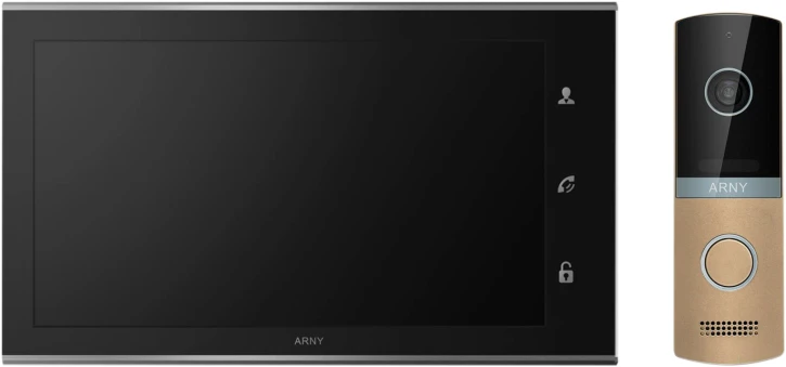 Комплект видеодомофона Arny AVD-1321 Black/Bronze