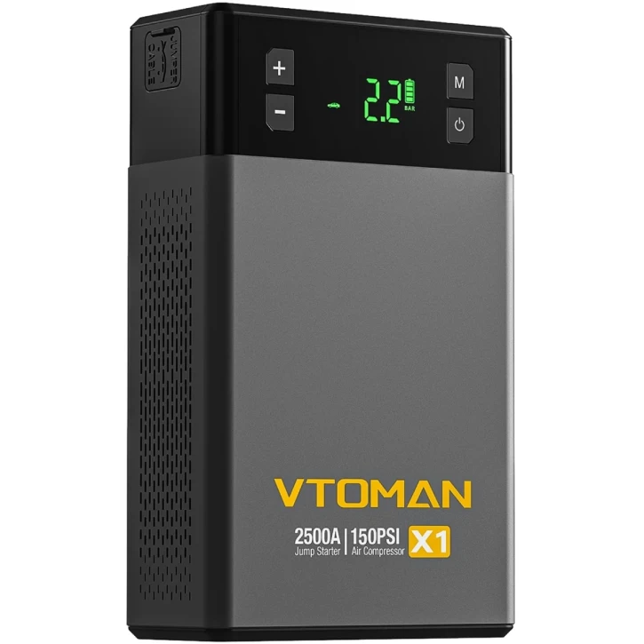 Автономное пусковое устройство Vtoman Jump Starter X1 2500A с компрессором 150PSI (X1_VTOMAN) фото 2