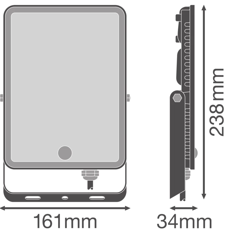 Прожектор LED Ledvance Floodlight Essential Sensor 50Вт, 4000K (4058075768390) фото 4