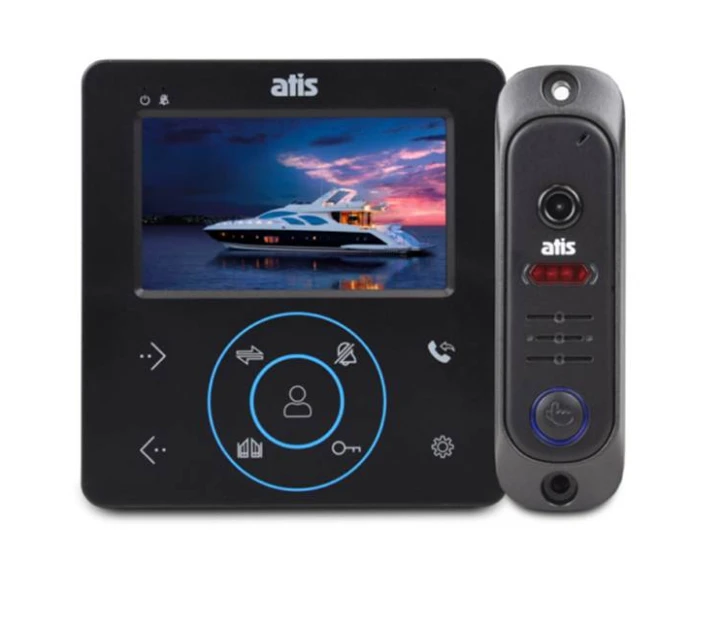 Комплект відеодомофону Atis AD-480 B Kit box Black