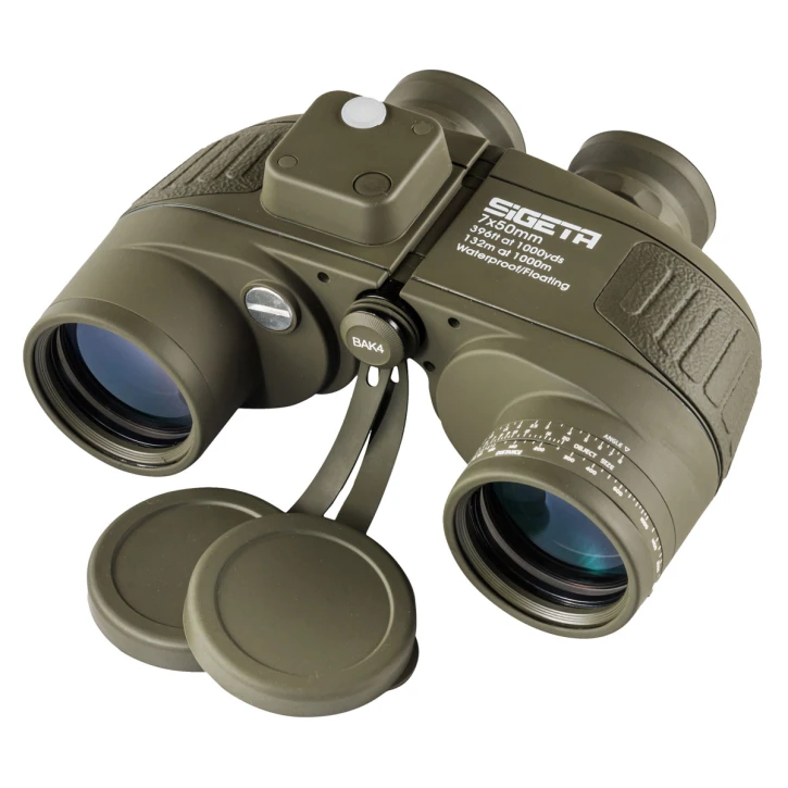 Бинокль SIGETA Admiral 7x50 Military floating/compass/reticle морской (65810)