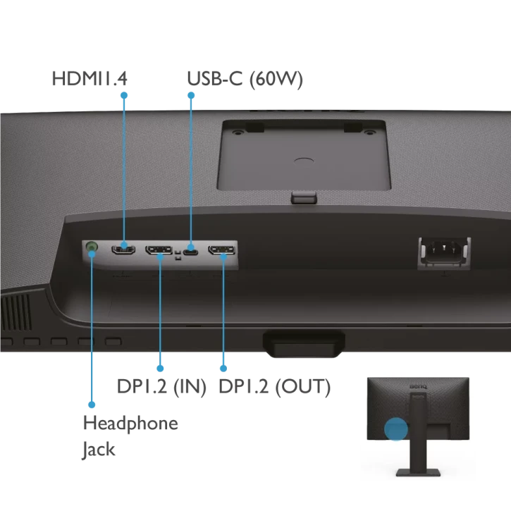 Монитор BenQ GW2485TC 23,8" Black (9H.LKLLB.QBE) фото 9