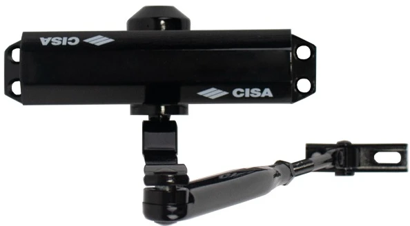 Доводчик дверний Cisa 60460/60470.03.0.44 STD до 80 кг чорний (37897) фото 2