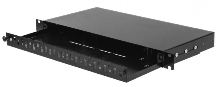 Патч-панель CMS 24, ST/FC, 1U, 4xPG11 (UA-FOP24ST-B) фото 3