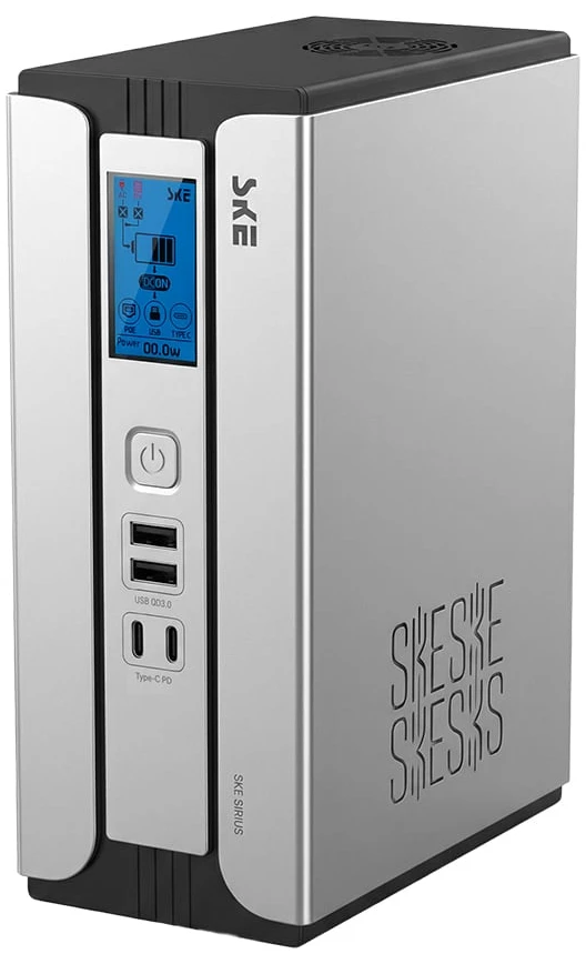 ДБЖ SKE Mini UPS SIRIUS 45W 30000mAh 5V/9V/12V/24V/PoE, LiFePO4 2*15Ah, для роутера та оптичного терміналу (42-00250)