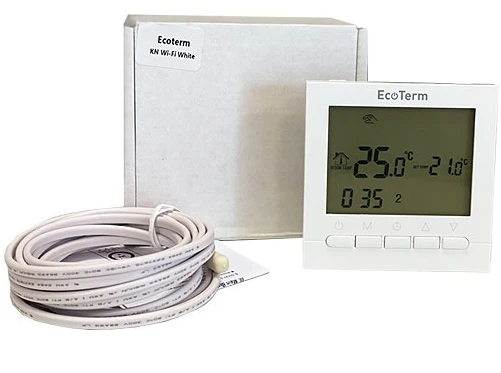 Терморегулятор EcoTerm KN WI-FI White фото 4
