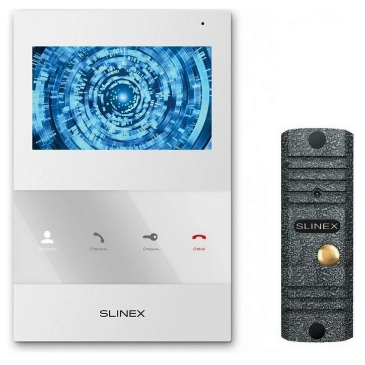 Комплект домофону Slinex SQ-04 White + ML-16НR Grey Antiq