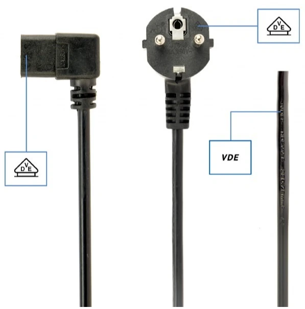 Кабель живлення Cablexpert PC-186A-VDE, 1.8 м (PC-186A-VDE) фото 4