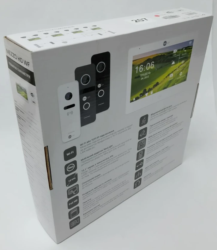 (Уценка) Видеодомофон Neolight MEZZO HD WF Black фото 8