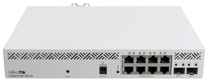 Комутатор MikroTik CSS610-8P-2S+IN White