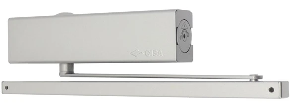 Доводчик дверний Cisa D5200.03.0.97 BC SLD до 80 кг FIRE сірий (37933)