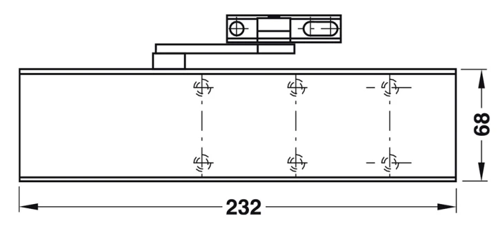 Доводчик дверной Dorma TS 71 EN 3/4 с локтевой тягой Silver фото 2