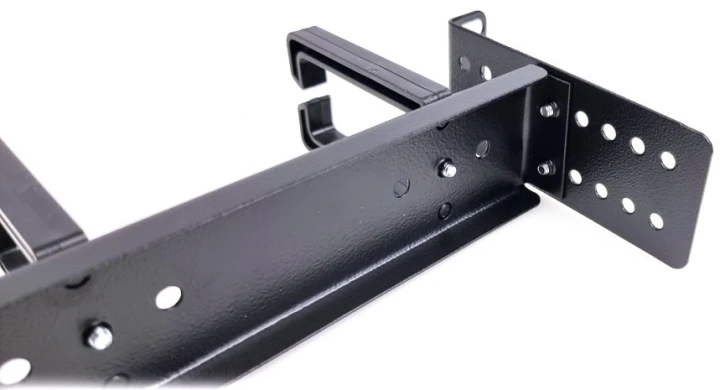 Кабельний органайзер E-server фронтальний, пластикові кільця, чорний (40020) фото 7