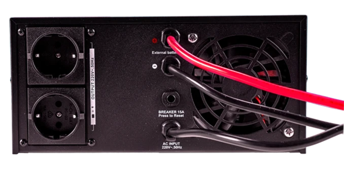 Інвертор EnerGo NRG-1500+ 24V з чистою синусоїдою (NRG-1500+) фото 3