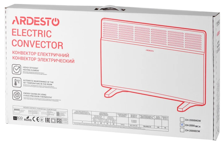 Конвектор Ardesto CH-2000MCA фото 8