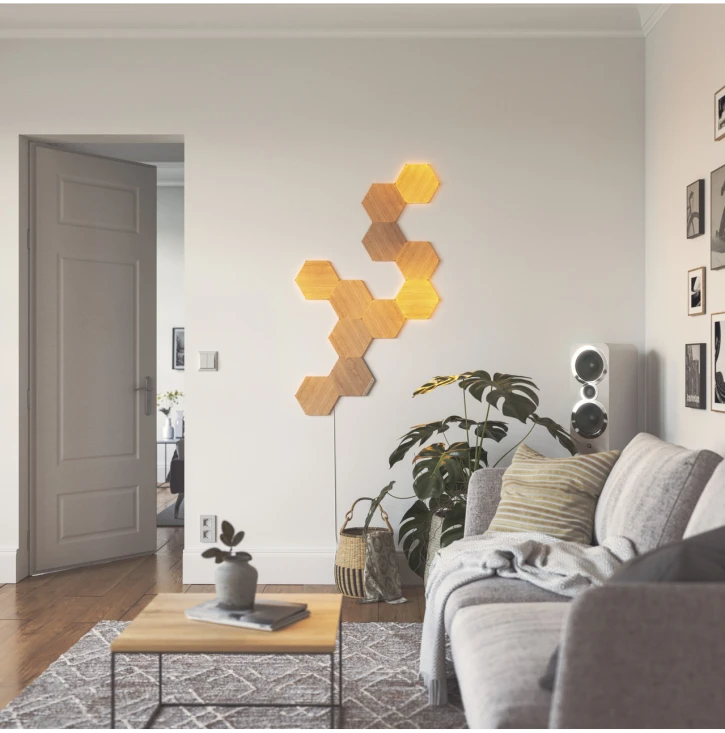 Розумна система освітлення Nanoleaf Elements - Hexagons Starter Kit Apple Homekit 7 шт (NL52-K-7002HB-7PK) фото 7