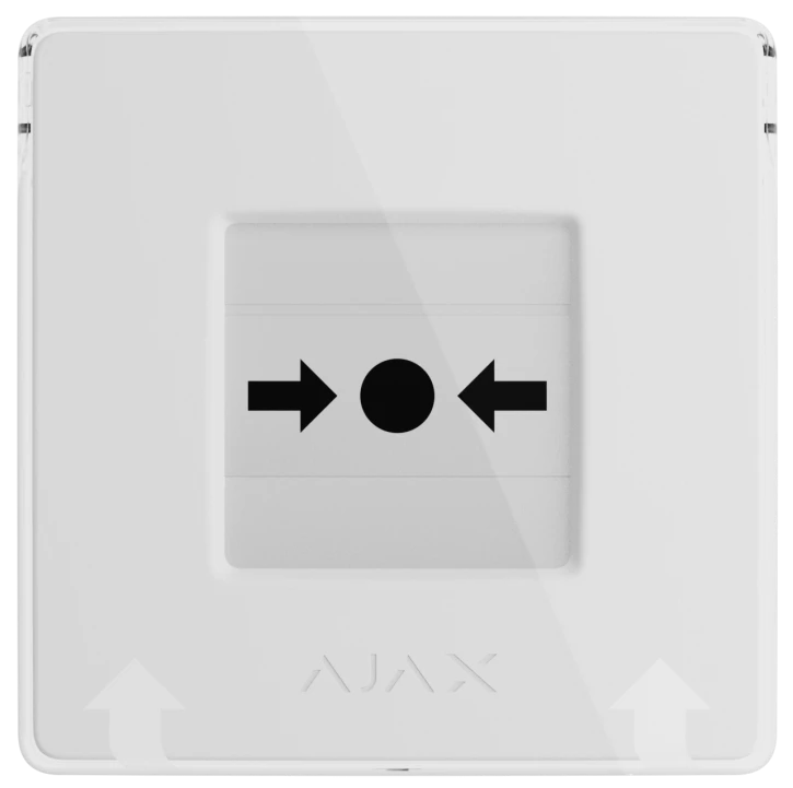Беспроводная программируемая кнопка с механизмом сброса Ajax ManualCallPoint Jeweller White (87645.171.NC1) фото 2