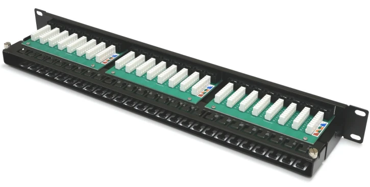 Патч-панель Kingda 48xRJ-45 UTP, Cat.6, 1U, 19", dual type (KD-PP37-UTP-C6-48P-1U) фото 2