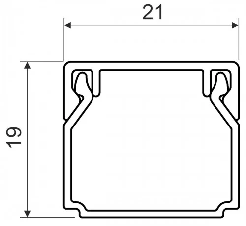 Кабель-канал Kopos LHD 20X20 FD черный (LHD 20X20_FD) фото 2
