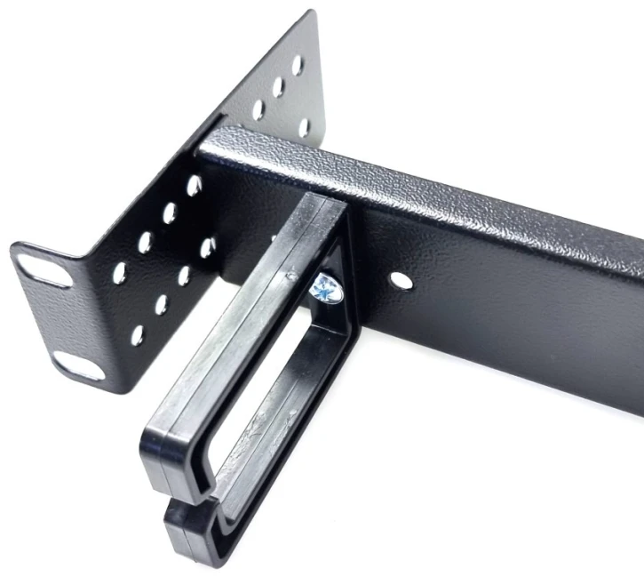 Кабельний органайзер E-server фронтальний, пластикові кільця, чорний (40020) фото 4