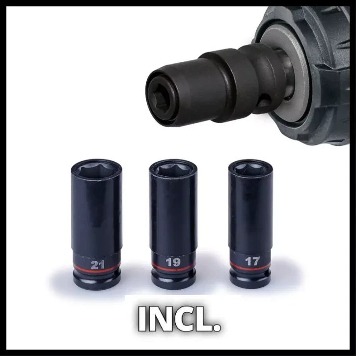 Гайковерт ударний Einhell IMPAXXO 18/450 - Solo Red (4510070) фото 5