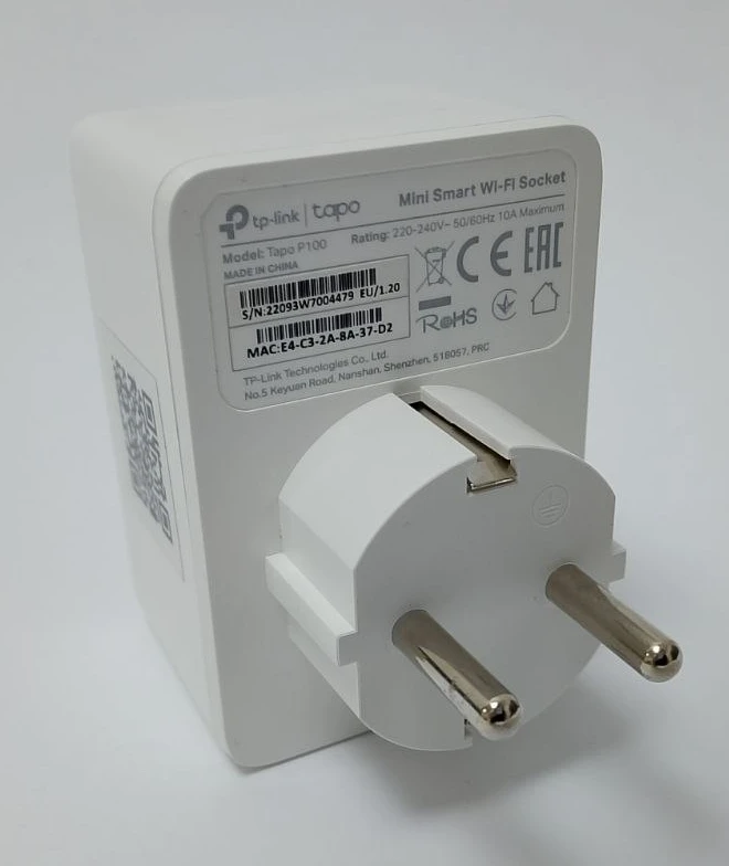 (Уцінка) Розумна Wi-Fi розетка TP-Link Tapo P100 (TAPO-P100-1-PACK) фото 5