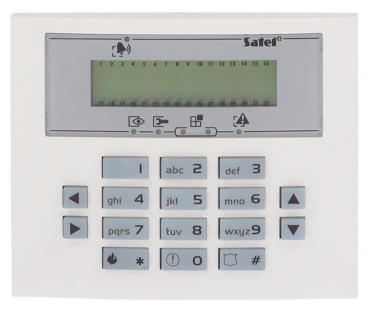 Клавіатура Satel INT-KLCDS-BL White фото 2