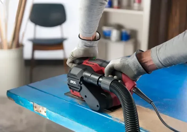 Стрічкова шліфувальна машина Skil SR1E7615AB Red фото 6