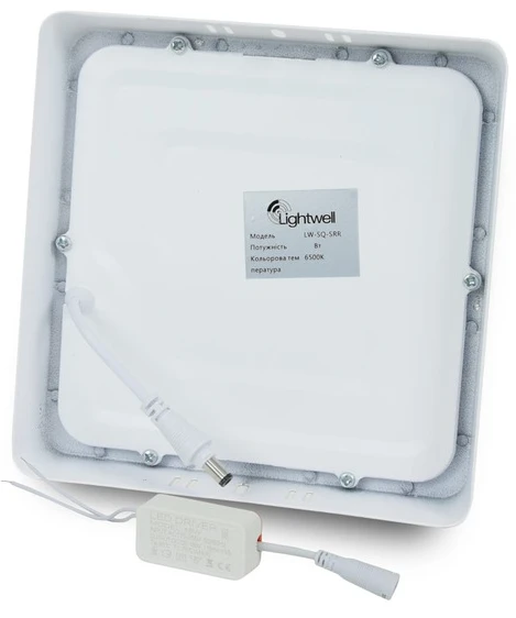 Светильник точечный накладной Lightwell LW-SQ-SRF-18 (18 Вт, 6500 К) фото 2
