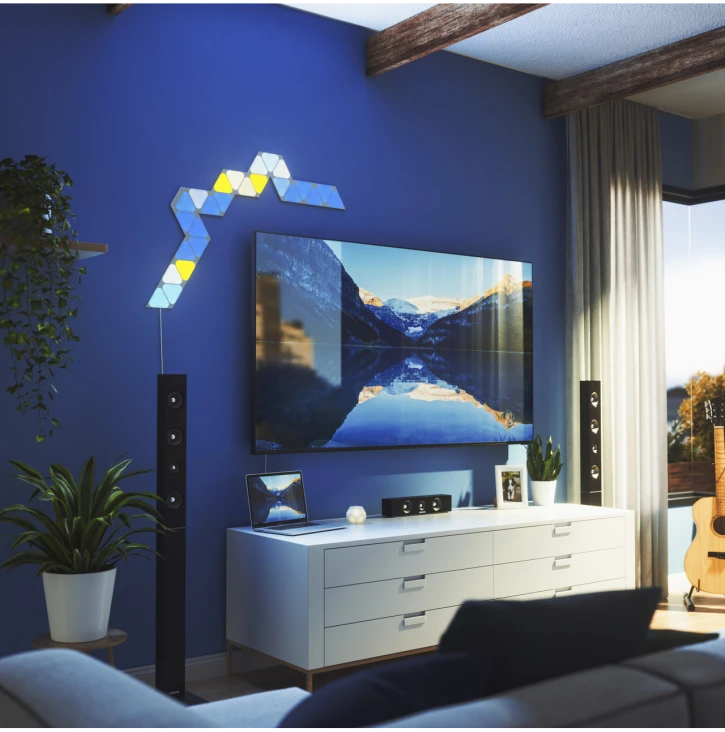 Розумна система освітлення Nanoleaf Shapes Mini Triangles Starter Kit Apple Homekit 9 шт (NL48-0002TW-9PK) фото 8