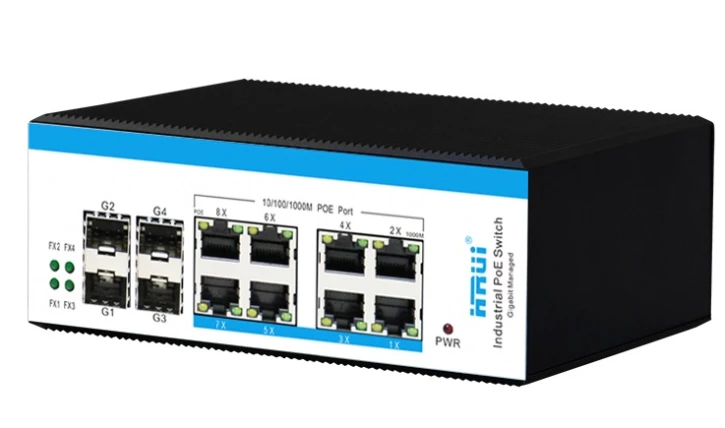 (Уценка) Управляемый POE коммутатор HongRui HR600M-ATG-84F-SFP 12-портовый