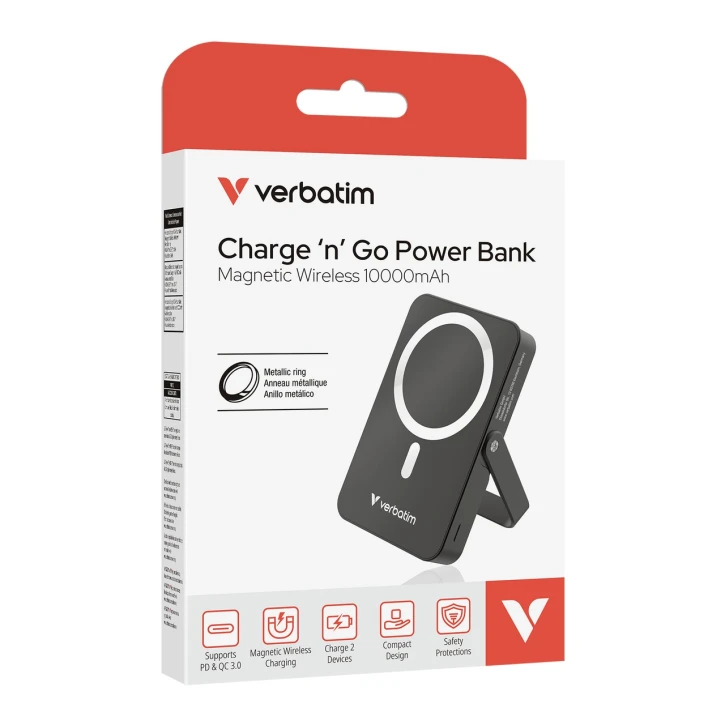 УМБ Verbatim Charge 'n' Go Power Bank with Stand 10000mAh (32264) фото 3