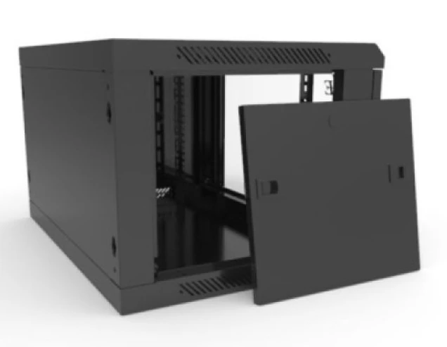 Шафа навісна Adtek DE-19" 9U-600-600 чорна (DE-9U-600-600-B) фото 3