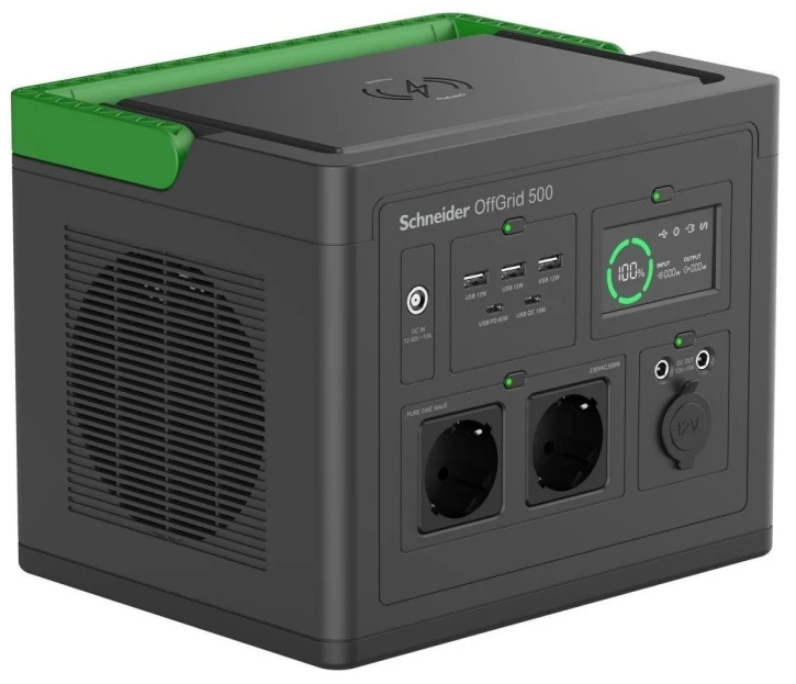 Зарядная станция Schneider Electric 500 517Wh (PPS500-GR) фото 2