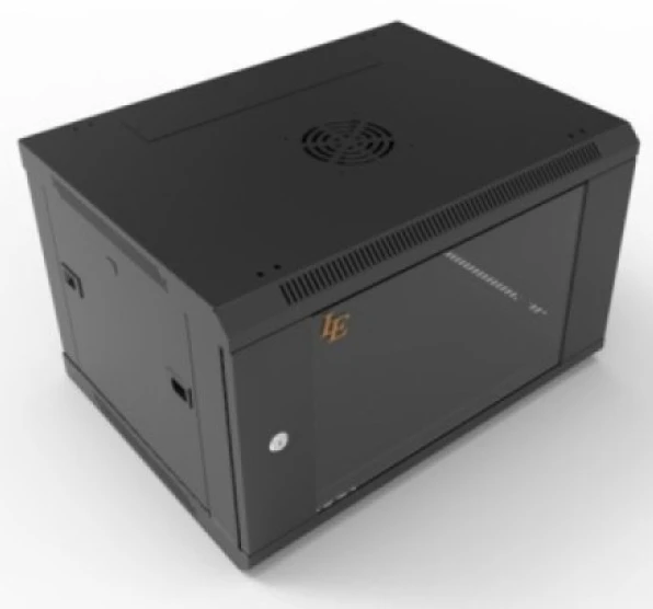 Шафа навісна Adtek DE-19" 9U-600-600 чорна (DE-9U-600-600-B) фото 5