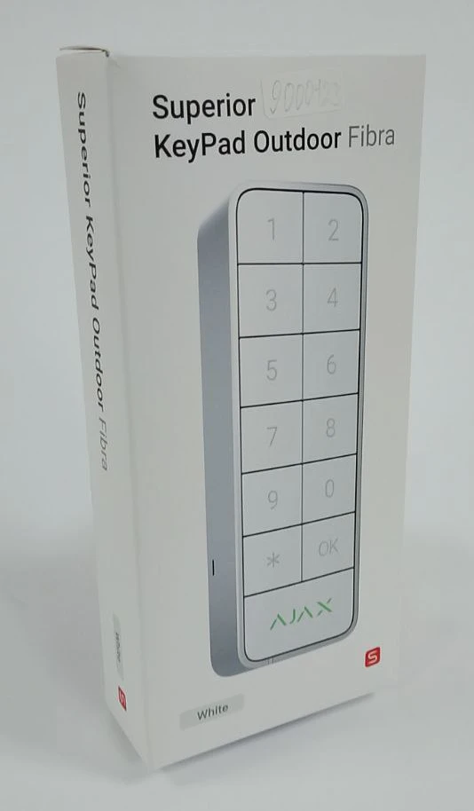 (Уценка) Проводная клавиатура Ajax Superior KeyPad Outdoor Fibra White (117759.285.WH)