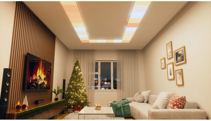 Додатковий розумний модульний стельовий світильник Nanoleaf Skylight Expansion Pack — 1 шт., Apple Homekit (NF083E00-1SL) фото 8