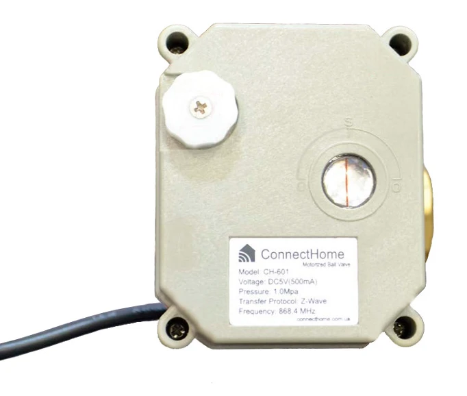 Кульовий кран Connect Home Z-Wave 3/4" з електроприводом (СН-601) фото 2